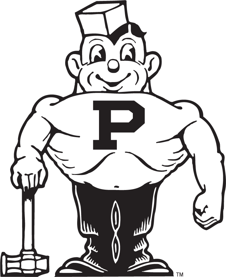 Purdue Boilermakers 1950-1970 Primary Logo diy DTF decal sticker